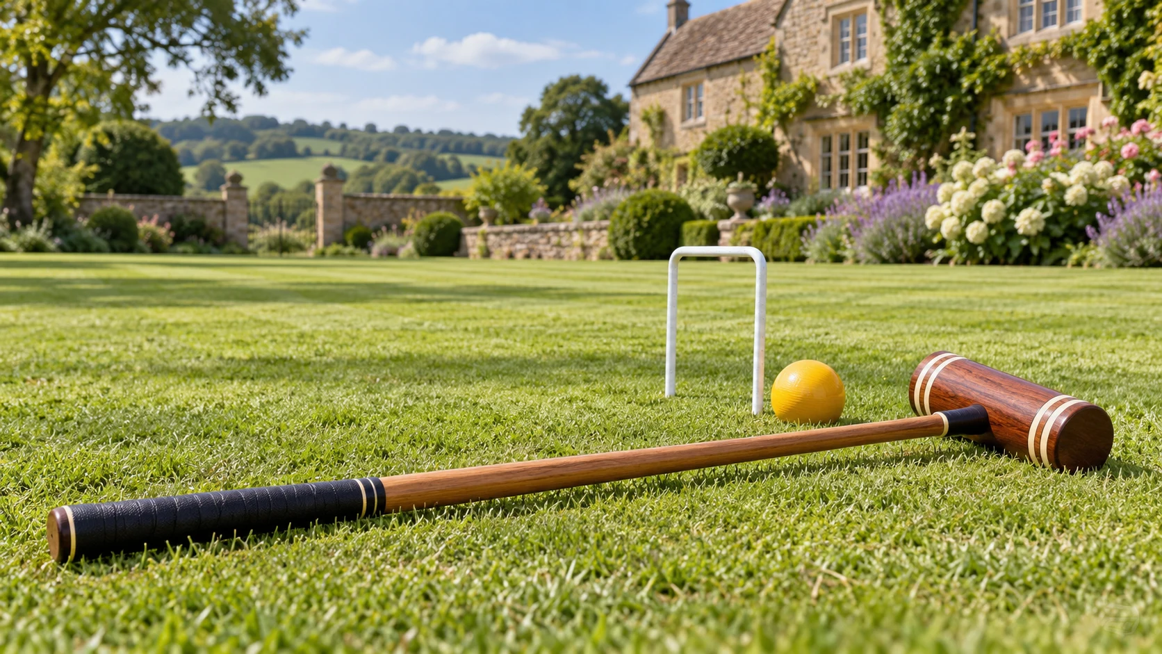 Croquet equipment collection